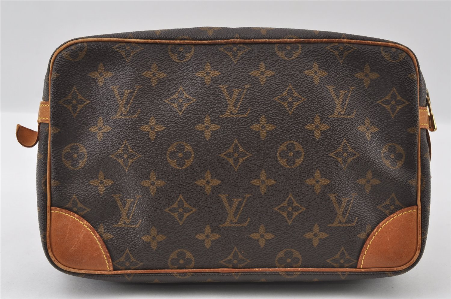Authentic Louis Vuitton Monogram Compiegne 28 Clutch Hand Bag M51845 LV 5719I