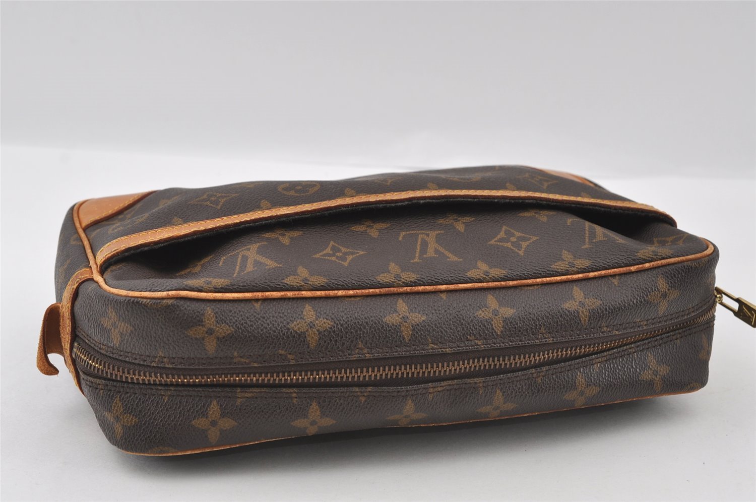 Authentic Louis Vuitton Monogram Compiegne 28 Clutch Hand Bag M51845 LV 5719I