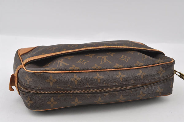 Authentic Louis Vuitton Monogram Compiegne 28 Clutch Hand Bag M51845 LV 5719I