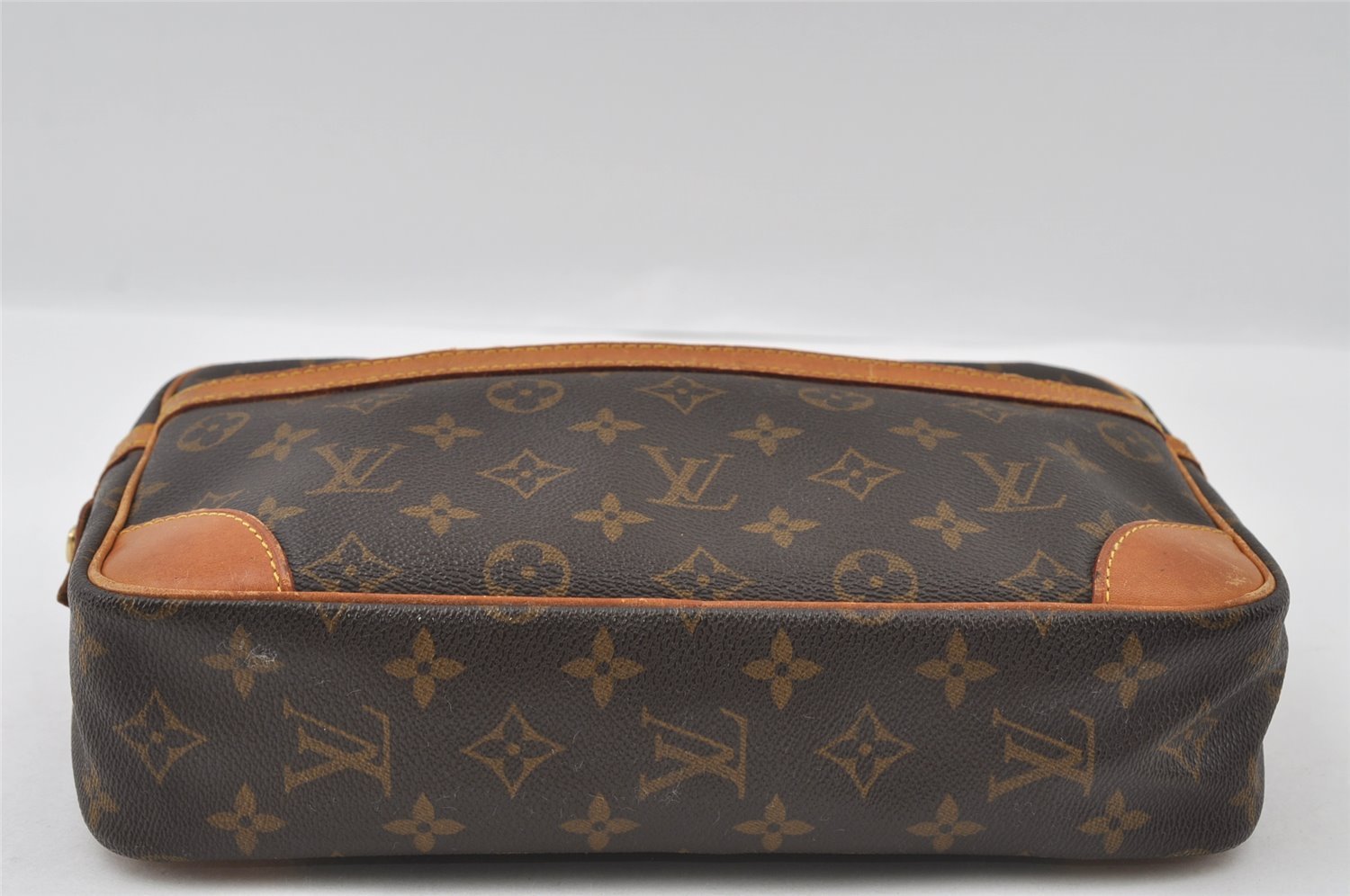 Authentic Louis Vuitton Monogram Compiegne 28 Clutch Hand Bag M51845 LV 5719I