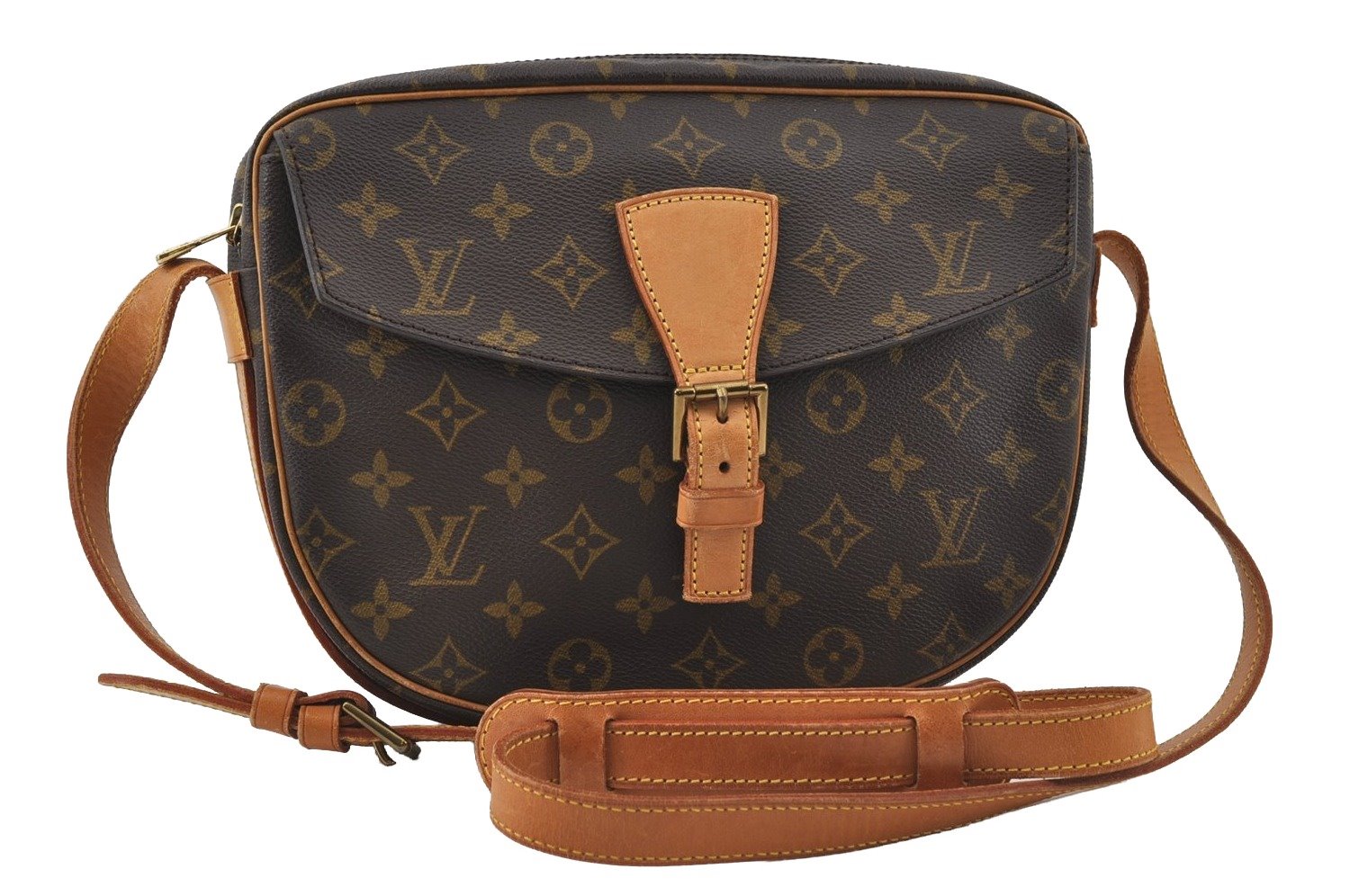 Authentic Louis Vuitton Monogram Jeune Fille GM M51225 Shoulder Cross Bag 5721I