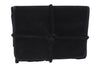 Authentic GUCCI Cosmetic Pouch Clutch Bag Purse Suede Leather Black 5722D