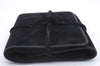 Authentic GUCCI Cosmetic Pouch Clutch Bag Purse Suede Leather Black 5722D