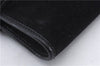 Authentic GUCCI Cosmetic Pouch Clutch Bag Purse Suede Leather Black 5722D