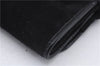 Authentic GUCCI Cosmetic Pouch Clutch Bag Purse Suede Leather Black 5722D