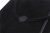 Authentic GUCCI Cosmetic Pouch Clutch Bag Purse Suede Leather Black 5722D