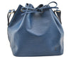 Authentic Louis Vuitton Epi Petit Noe Shoulder Drawstring Bag M44105 Blue 5722I