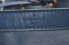 Authentic Louis Vuitton Epi Petit Noe Shoulder Drawstring Bag M44105 Blue 5722I