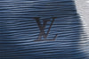 Authentic Louis Vuitton Epi Petit Noe Shoulder Drawstring Bag M44105 Blue 5722I
