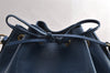 Authentic Louis Vuitton Epi Petit Noe Shoulder Drawstring Bag M44105 Blue 5722I