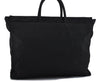 Authentic PRADA Nylon Tote Hand Bag Black 5723C