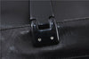 Authentic PRADA Leather Plastic Tote Hand Bag Black 5724C