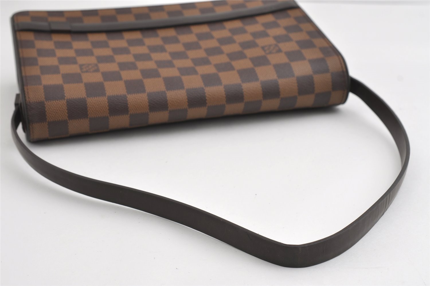 Authentic Louis Vuitton Damier Tribeca Carre Shoulder Hand Bag N51161 LV 5724I