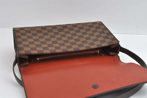 Authentic Louis Vuitton Damier Tribeca Carre Shoulder Hand Bag N51161 LV 5724I