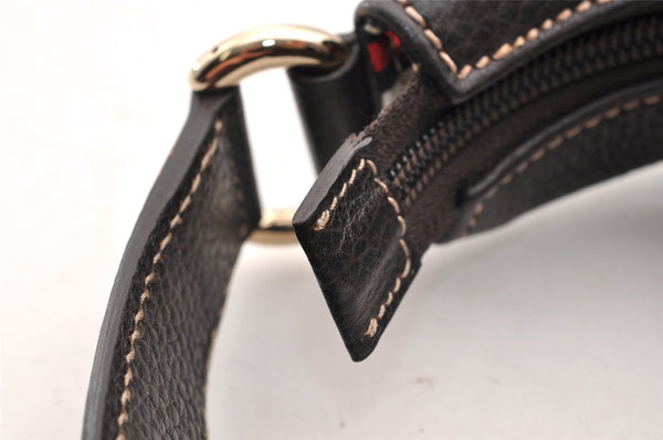 Authentic GUCCI Interlocking G Shoulder Hand Bag Leather 253338 Brown 5725I