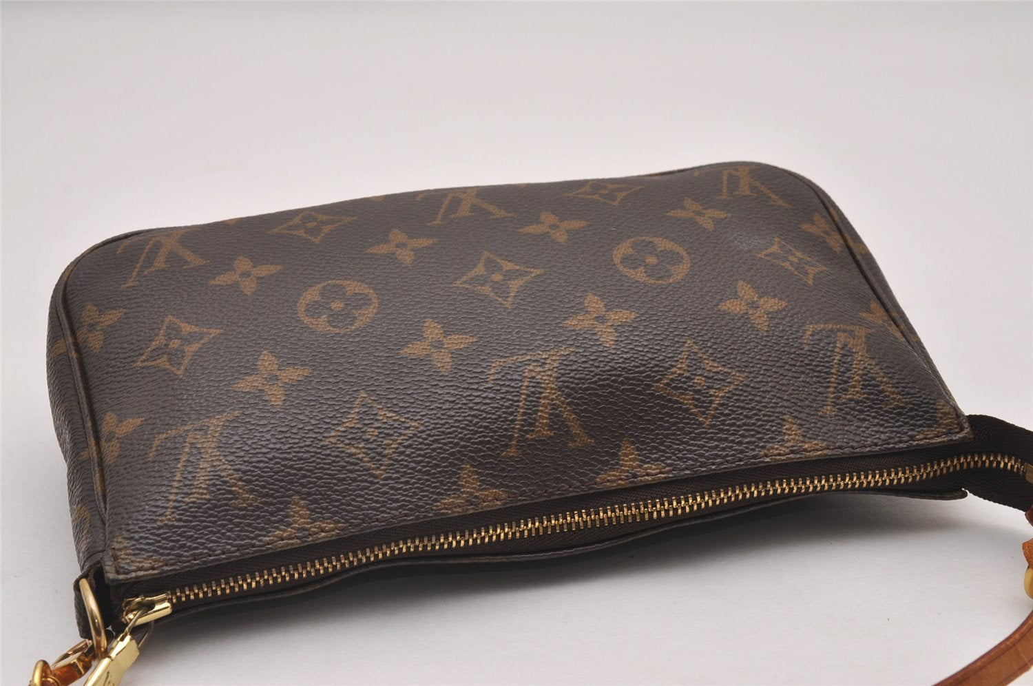 Authentic Louis Vuitton Monogram Pochette Accessoires Pouch M51980 LV 5726I