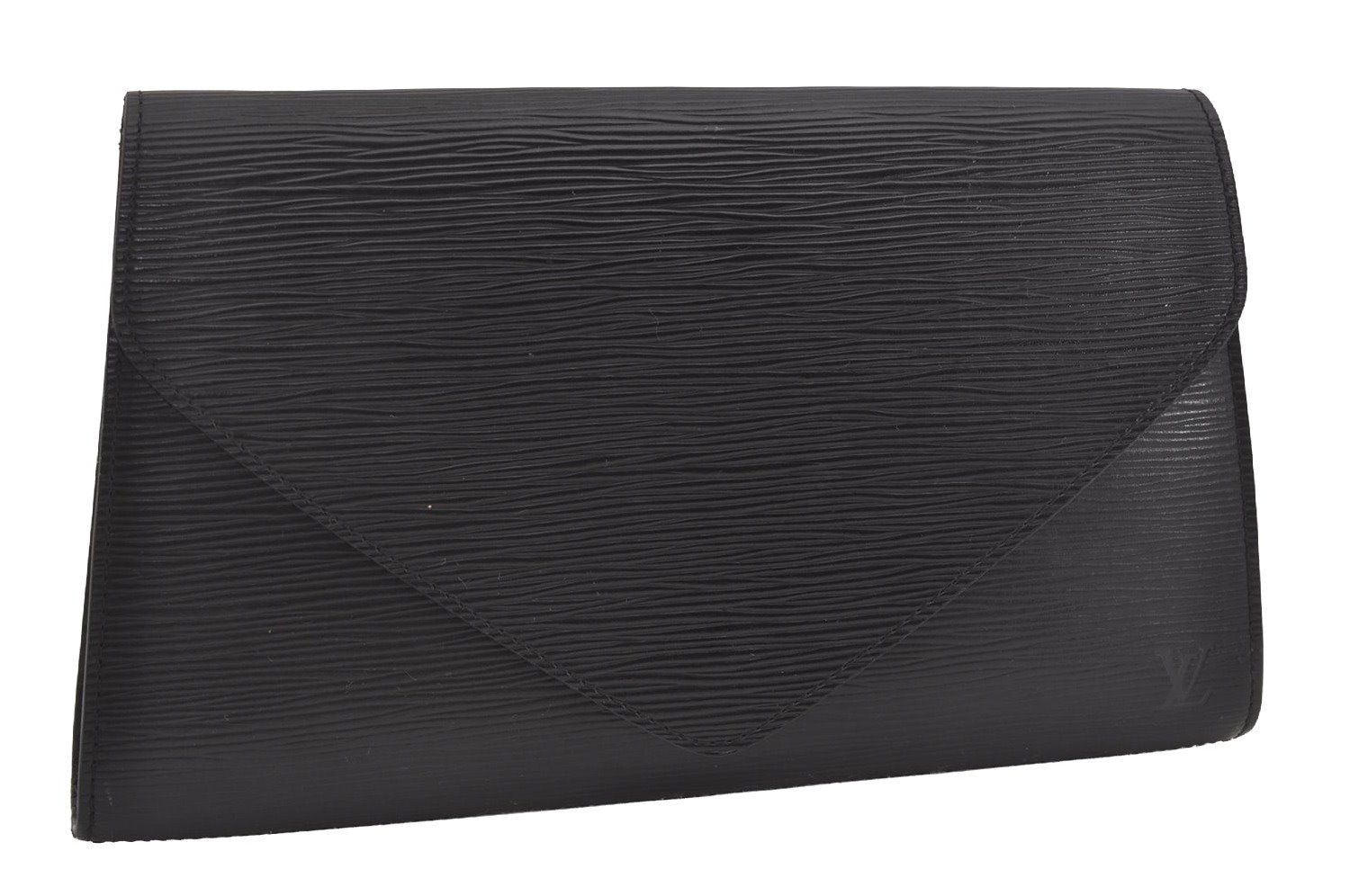 Authentic Louis Vuitton Epi Arts Deco Clutch Hand Bag Black M52632 LV 5727I