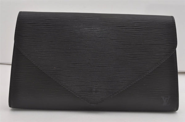 Authentic Louis Vuitton Epi Arts Deco Clutch Hand Bag Black M52632 LV 5727I