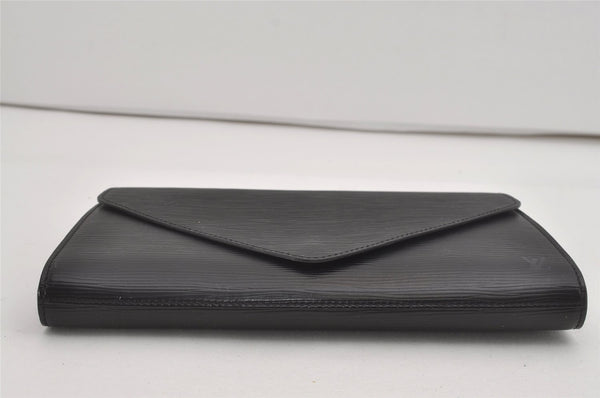 Authentic Louis Vuitton Epi Arts Deco Clutch Hand Bag Black M52632 LV 5727I