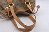 Authentic GUCCI Shoulder Hand Bag Purse GG Canvas Leather Brown 5728D
