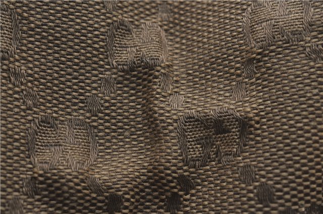 Authentic GUCCI Shoulder Hand Bag Purse GG Canvas Leather Brown 5728D