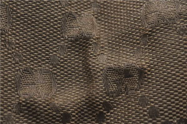 Authentic GUCCI Shoulder Hand Bag Purse GG Canvas Leather Brown 5728D