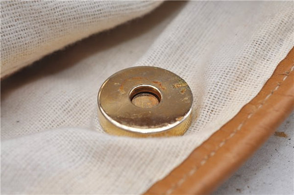 Authentic GUCCI Shoulder Hand Bag Purse GG Canvas Leather Brown 5728D