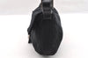 Authentic FENDI Mamma Baguette Shoulder Hand Bag Jersey Leather Black 5728I