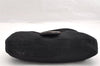 Authentic FENDI Mamma Baguette Shoulder Hand Bag Jersey Leather Black 5728I