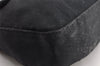 Authentic FENDI Mamma Baguette Shoulder Hand Bag Jersey Leather Black 5728I