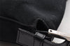 Authentic FENDI Mamma Baguette Shoulder Hand Bag Jersey Leather Black 5728I