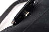 Authentic FENDI Mamma Baguette Shoulder Hand Bag Jersey Leather Black 5728I