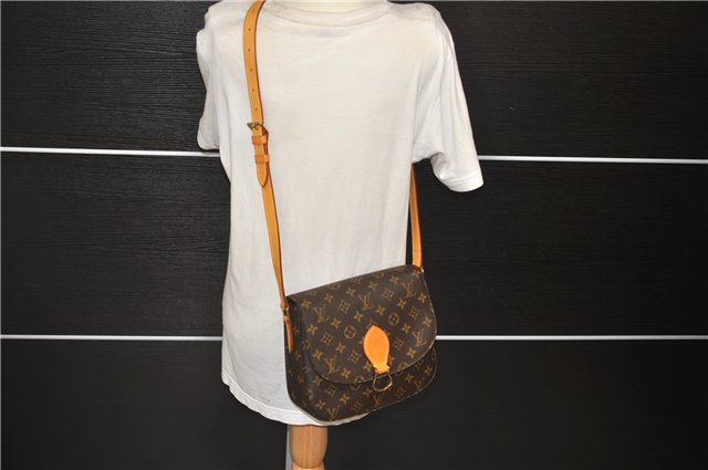 Auth Louis Vuitton Monogram Saint Cloud GM Shoulder Cross Bag M51242 LV 5729D