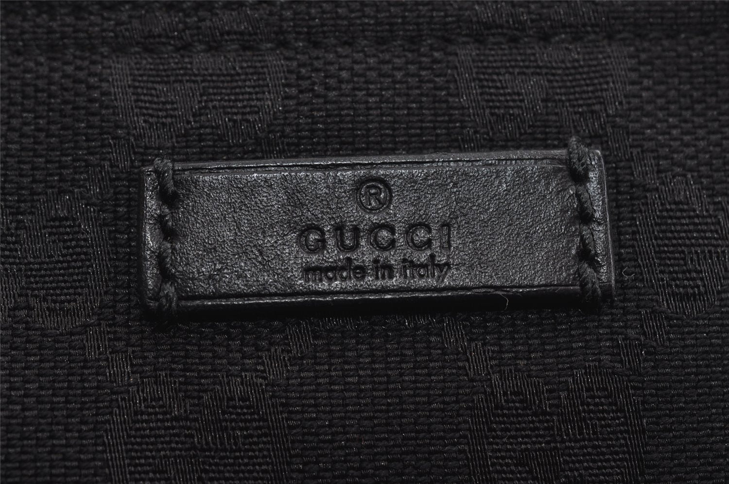 Auth GUCCI Web Sherry Line Shoulder Bag GG Canvas Leather 308930 Black 5729I