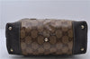 Authentic GUCCI GG Crystal Shoulder Tote Bag PVC Leather 223964 Brown 5730C