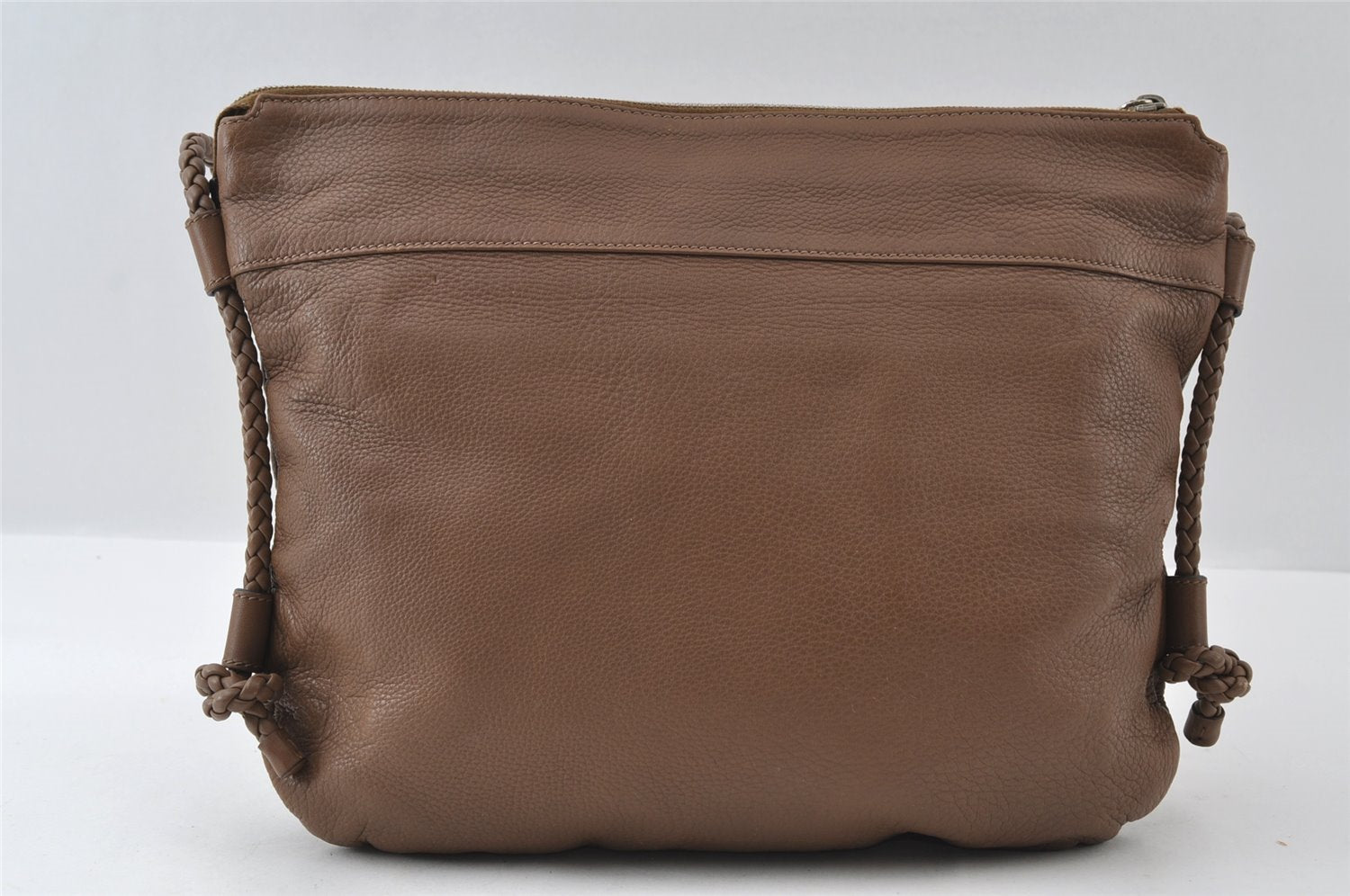 Authentic GUCCI Interlocking G Shoulder Cross Bag Leather 268244 Brown 5730I