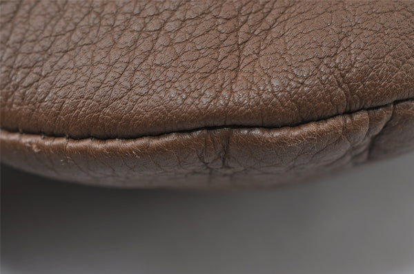 Authentic GUCCI Interlocking G Shoulder Cross Bag Leather 268244 Brown 5730I