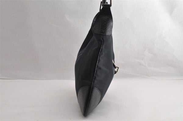 Authentic GUCCI Bamboo Kandinsky Shoulder Bag Canvas Leather 0014061 Black 5732I