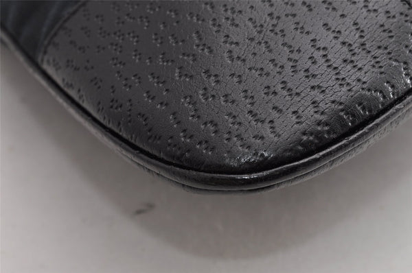 Authentic GUCCI Bamboo Kandinsky Shoulder Bag Canvas Leather 0014061 Black 5732I