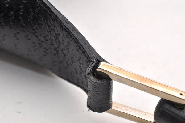 Authentic GUCCI Bamboo Kandinsky Shoulder Bag Canvas Leather 0014061 Black 5732I