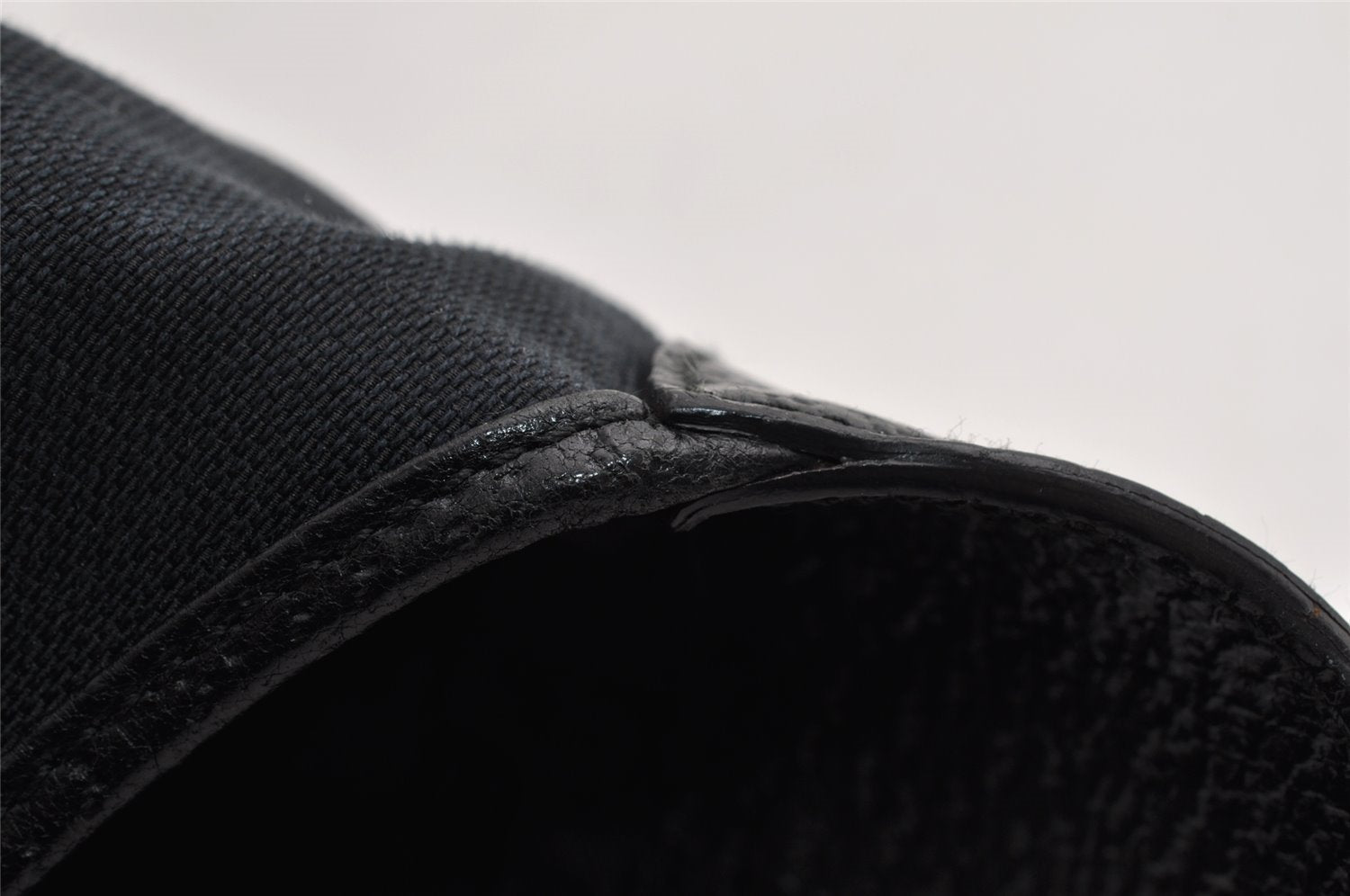 Authentic GUCCI Bamboo Kandinsky Shoulder Bag Canvas Leather 0014061 Black 5732I