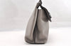 Authentic GUCCI Bamboo Daily 2Way Hand Shoulder Bag Leather 370831 Gray 5733I