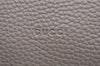 Authentic GUCCI Bamboo Daily 2Way Hand Shoulder Bag Leather 370831 Gray 5733I