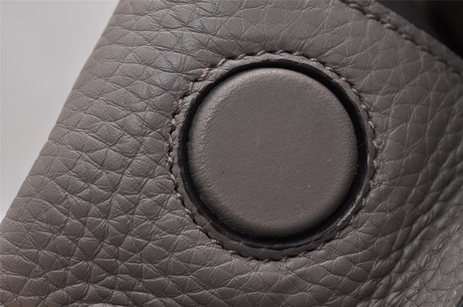 Authentic GUCCI Bamboo Daily 2Way Hand Shoulder Bag Leather 370831 Gray 5733I