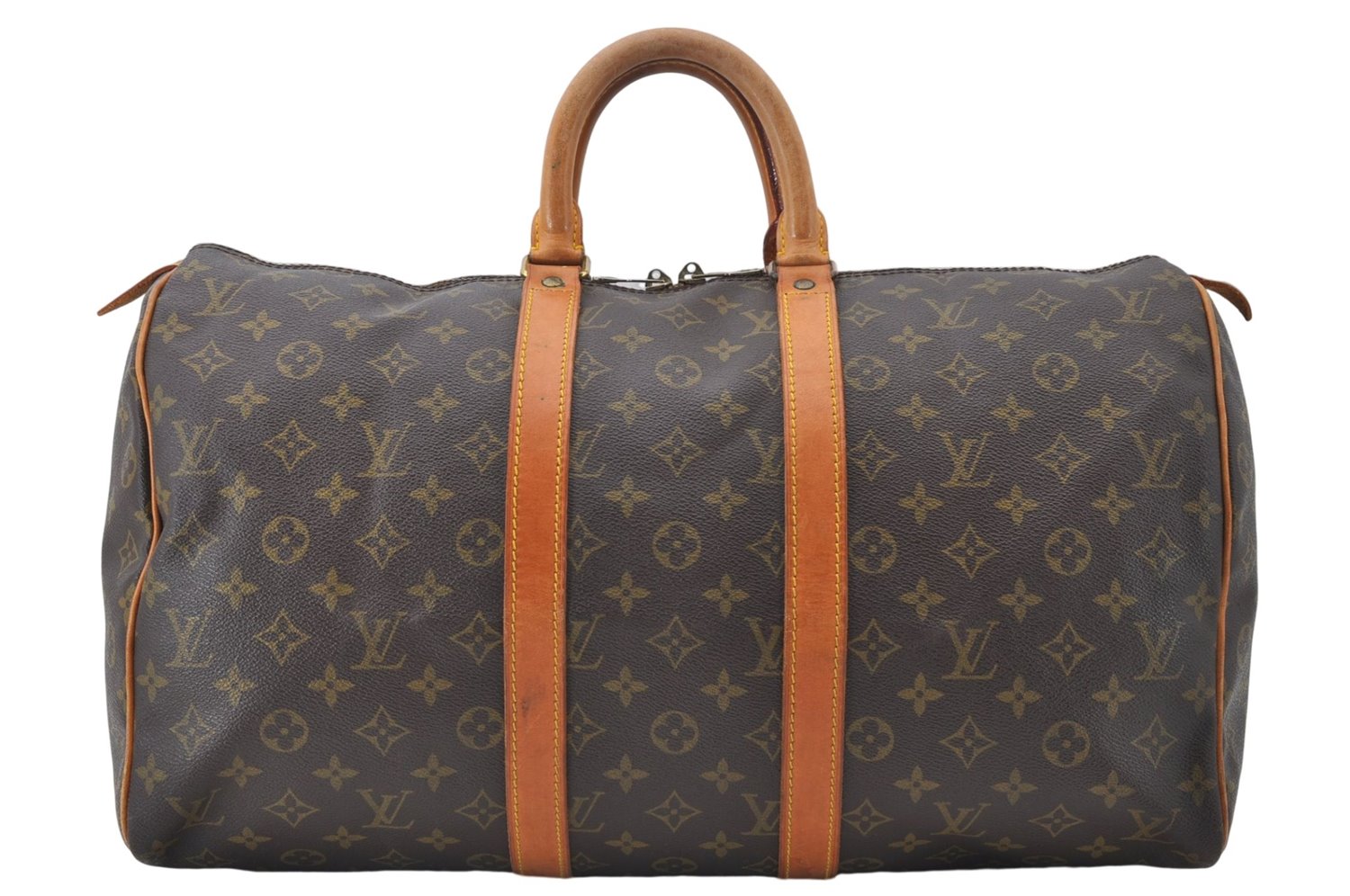 Authentic Louis Vuitton Monogram Keepall 45 Travel Boston Bag M41428 LV 5734E