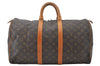 Authentic Louis Vuitton Monogram Keepall 45 Travel Boston Bag M41428 LV 5734E