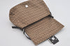 Authentic FENDI Zucchino Mamma Baguette Shoulder Bag Canvas Leather Brown 5734I