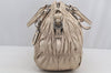 Authentic PRADA Nappa Gaufre 2Way Shoulder Hand Bag Leather White 5736I