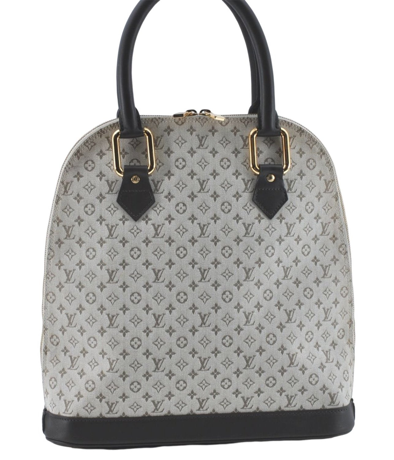 Auth Louis Vuitton Monogram Mini Alma Hout Hand Bag Khaki Beige M92203 LV 5742C