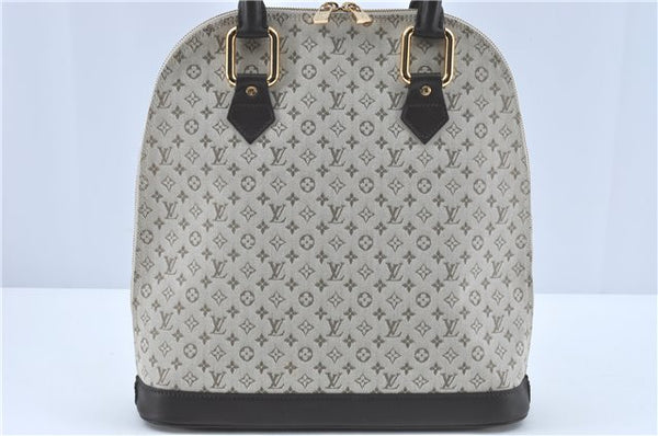 Auth Louis Vuitton Monogram Mini Alma Hout Hand Bag Khaki Beige M92203 LV 5742C